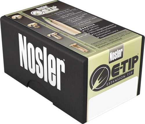 Nosler E-Tip Lead Free Rifle Bullets 9.3mm .366" 250Gr SPTZ 50/ct