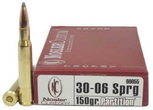 Nosler Trophy Grade Rifle Ammunition .30-06 Sprg 150 Gr PT 3000 Fps - 20/Box