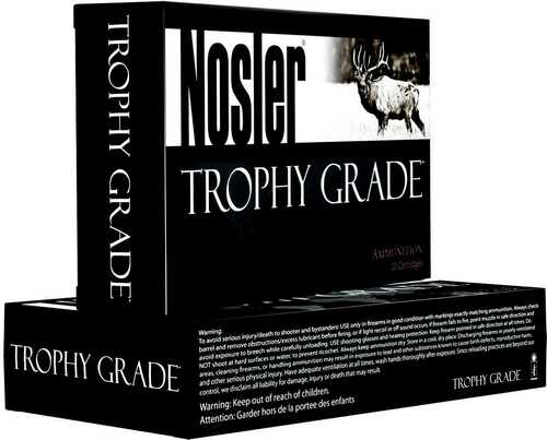 Nosler Trophy Grade Long Range Rifle Ammunition 26 Accubond 129Gr 20/Box