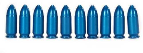 A-Zoom Aluminum Snap Caps 9mm Luger Blue 10/Pk