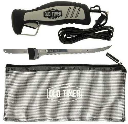 Old Timer 110 Volt Electric Fillet Knife 8" Blade Black And Grey