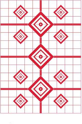 Pro-Shot 200 Yard Rifle Sight In Target 23" X 35" -5/ct  (Red)