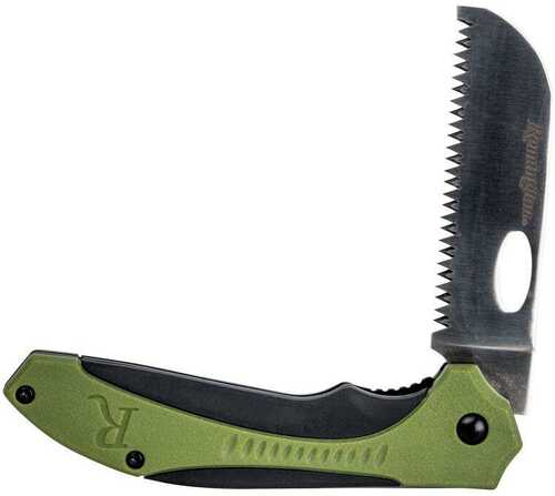 Remington Sportsman Folding Knife Saw Blade Green-img-0
