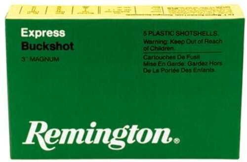 Remington Express Magnum Buckshot Shotgun Ammo 12 Ga 3" 4 Dr 10 plts #000 1225 Fps - 5/Box