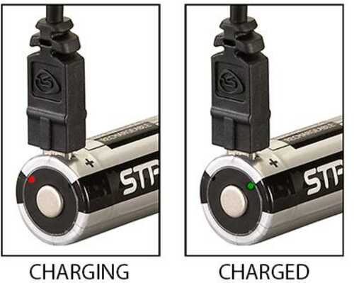 Streamlight 18650 USB ReChargeable Lithium Ion Battery With Integrated Micro-USB Charge Port - 2/Pk