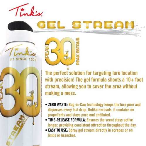 Tinks Peak30 Premium Doe Estrus Natural Gel Stream 5 Oz