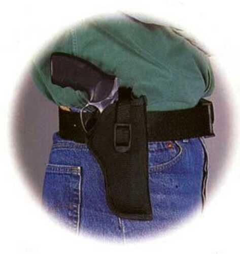 Uncle Mikes Sidekick Hip Holster For 3-1/2" - 4-1/2" Barrel Large Autos Open ends In Black Right Hand