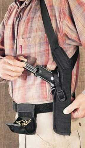 Uncle Mikes Sidekick Shoulder Holsters For Scoped Guns 3  Black Right HAnd - Fits Double Action And 4-5/8" To 5.5"Barrel