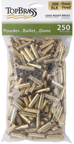 Top Brass Unprimed Remanufactured Rifle .300 Blackout Bagged Grade A+ 250/ct