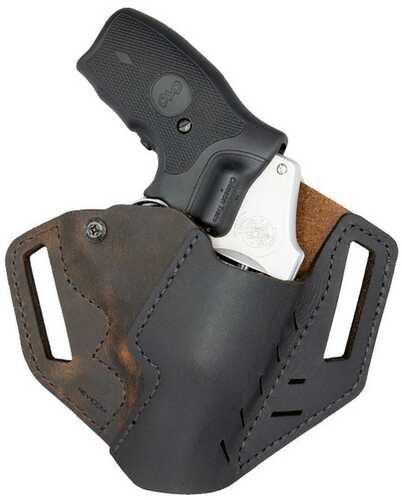 Versacarry Revolver Holster OWB Two Tone Brown/Black Right Hand For S&W J Frame Ruger Lcr