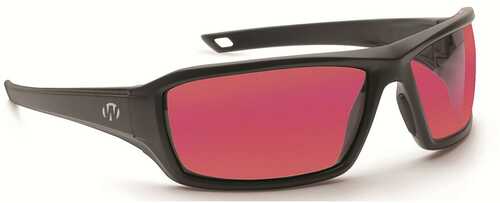 Walkers IKON Forge Shooting Glasses Black With Ros-img-0
