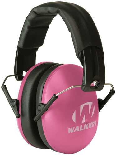 Walkers Small Passive Folding Ear Muffs- Pink 23Db NRR