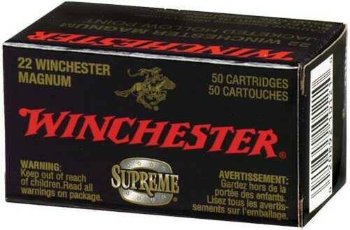 Winchester Supreme Rimfire Ammunition .22 WMR 30 Gr JHP 50/Box