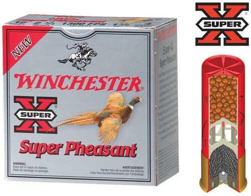 Winchester Super-X Pheasant 12 Ga 3" 5/8 Oz #4 1450 Fps - 25/Box