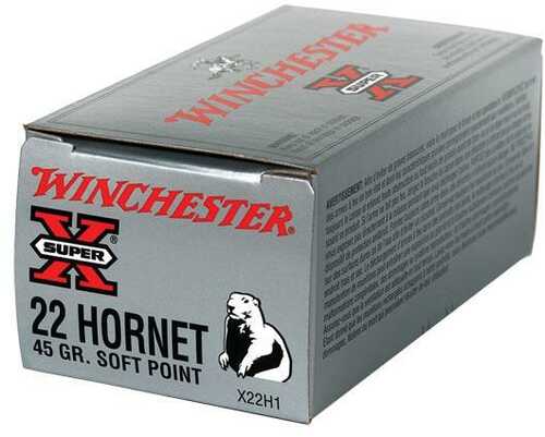 Winchester Super-X Rifle Ammunition .22 Hornet 46 Gr PHP 2690 Fps - 50/Box