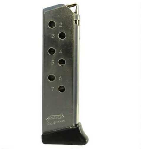 Walther PPK/S Magazine w/Finger Rest .380 ACP Nickel 7/Rd