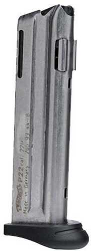 Walther Colt P22 Q-Style Magazine w/Finger Rest Stainless 10/Rd