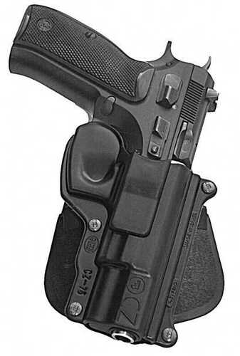 Fobus Standard Paddle Holster For CZ 75 9mm Black Right Hand
