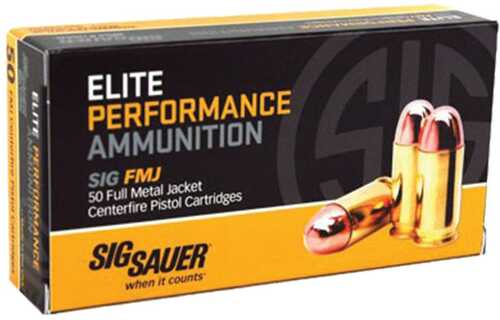 Sig Elite Performance Handgun Ammunition .45 ACP 230 Gr FMJ 830 Fps 50/ct