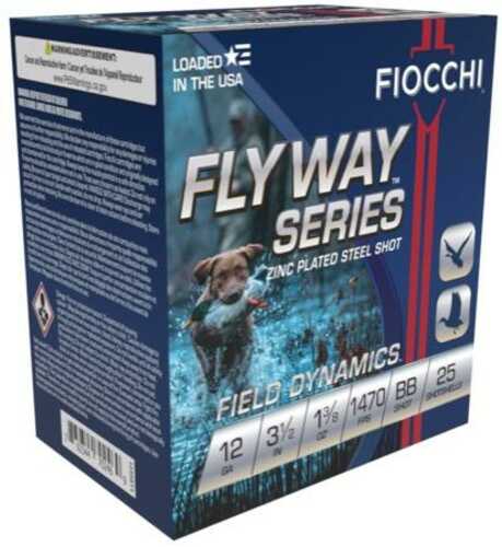 Fiocchi Flyway Steel Shotshells 12Ga 3 1/2" 1-3/8Oz 1470Fps #BB 25/ct