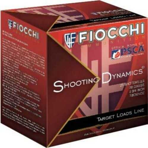 Fiocchi Exacta Light Shooting Dynamics Shotshells 12Ga 2-3/4" 1-1/8Oz 1165 Fps #8 25/Rd