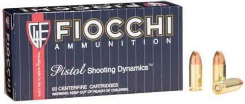 Fiocchi Pistol Shooting Dynamics Handgun Ammunition 9mm Luger 124 Gr FMJ 1180 Fps 50/Box