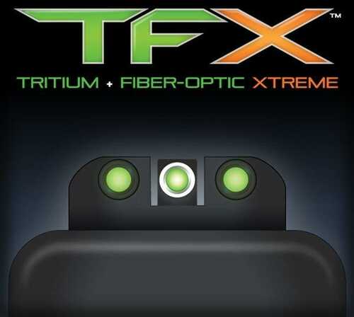 Truglo TFX Pro Tritium Fiber-Optic Day/Night Handgun Sight Fits S&W J-Frame - Front Only OrangeRN