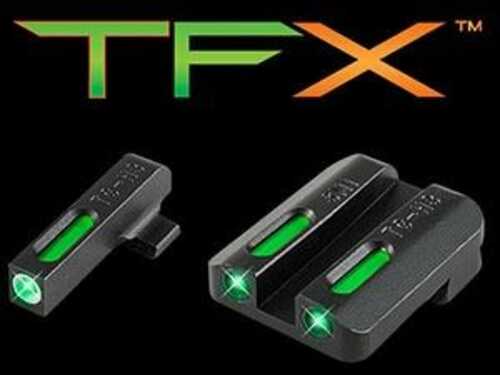 Truglo TFX Tritium/Fiber-Optic Day/Night Sight Set Steyr Mannlicher M-A1 C-A1 S-A1 L-A1 White Outline Front/Rear Green