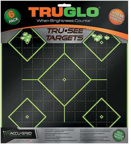 Truglo Tru-See Splatter Target 5 Diamond 12x12 6 Pack