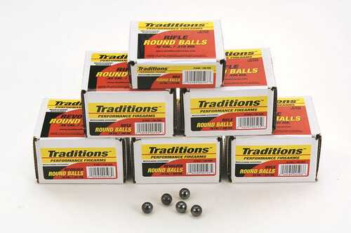 Traditions Muzzleloader Revolver Round Ball - Bulk Pack .44 Cal 451" 140 Gr 100/ct