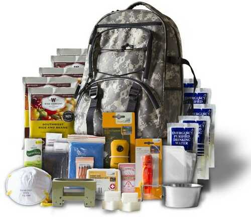 Wise Five Day Survival Kit Backpack For One Person-32 Servings Camo 