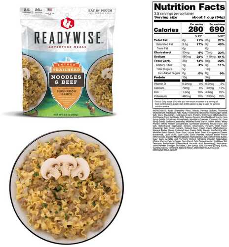 Readywise Trailhead Noodles & Beef - 5.6 Oz