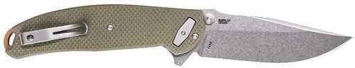 CRKT Butte Assisted Folding Knife 3-3/8" Clip Point Blade FDE