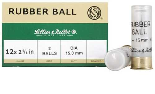 Sellier & Bellot Rubber Buckshot 12 Ga 2-3/4" Ba-img-0
