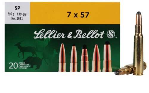 Sellier & Bellot Rifle Ammunition 7x57mm 140 Gr SP 2651 Fps - 20/Box