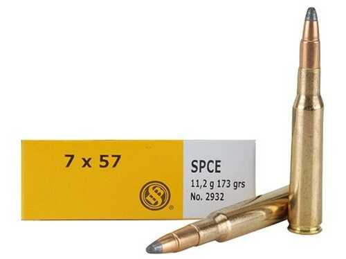 Sellier & Bellot Rifle Ammunition 7x57mm 173 Gr SPCE 725 Fps - 20/Box