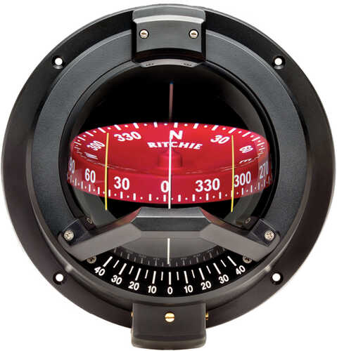 Ritchie BN-202 Navigator Compass - Bulkhead Mount - Black