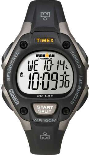Timex Ironman Triathlon 30 Lap Mid Size - Black/Silver