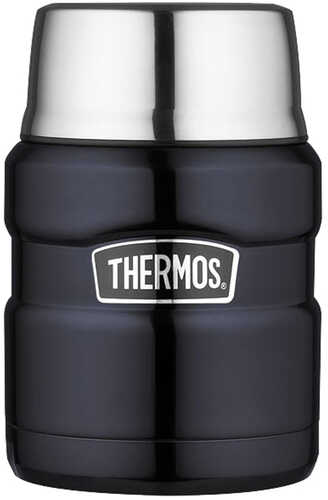Thermos Stainless King&trade; Vacuum Insulated Food Jar - 16 oz. Steel/Midnight Blue