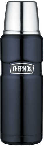 Thermos Stainless King&trade; Vacuum Insulated Beverage Bottle - 16 oz. Steel/Midnight Blue