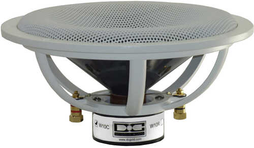 DC GOLD AUDIO W10C Classic 10" Subwoofers (Pair) - White - 5 OHM Parallel