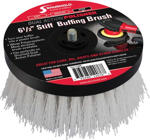 Shurhold 6-&#189;" Stiff Brush f/Dual Action Polisher