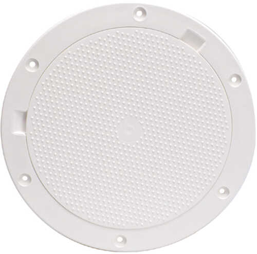 Beckson 8" Non-Skid Pry-Out Deck Plate - White