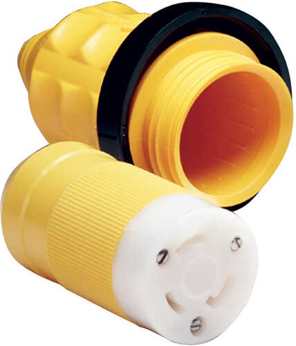Marinco 305CRCN.VPK 30A Female Connector w/Cover & Rings