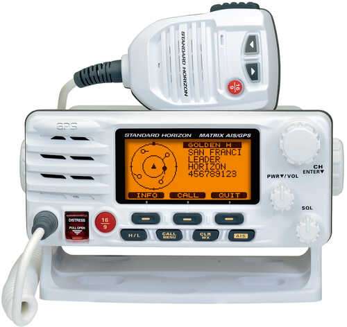 Standard Horizon Matrix Fixed Mount VHF w/AIS & GPS - Class D DSC - 30W - White