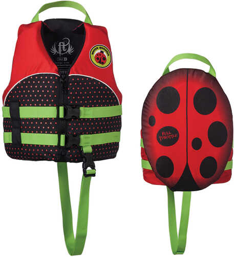 Full Throttle Water Buddies Vest - Child 30-50lbs - Ladybug