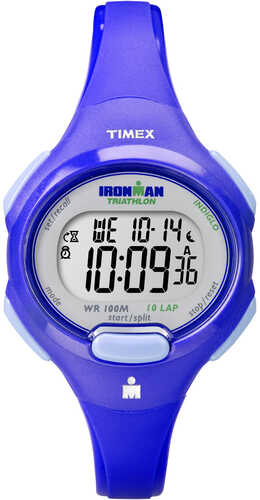 Timex IRONMAN; Traditional 10-Lap Mid-Size Watch - Blue