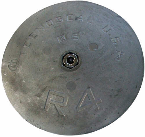 Tecnoseal R4 Rudder Anode - Zinc - 5" Diameter x 5/8" Thickness