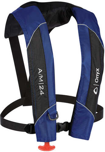 Onyx A/M-24 Automatic/Manual Inflatable PFD Life Jacket - Blue