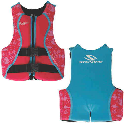 Puddle Jumper Youth Hydroprene&trade; Life Vest - Teal/Pink - 50-90lbs
